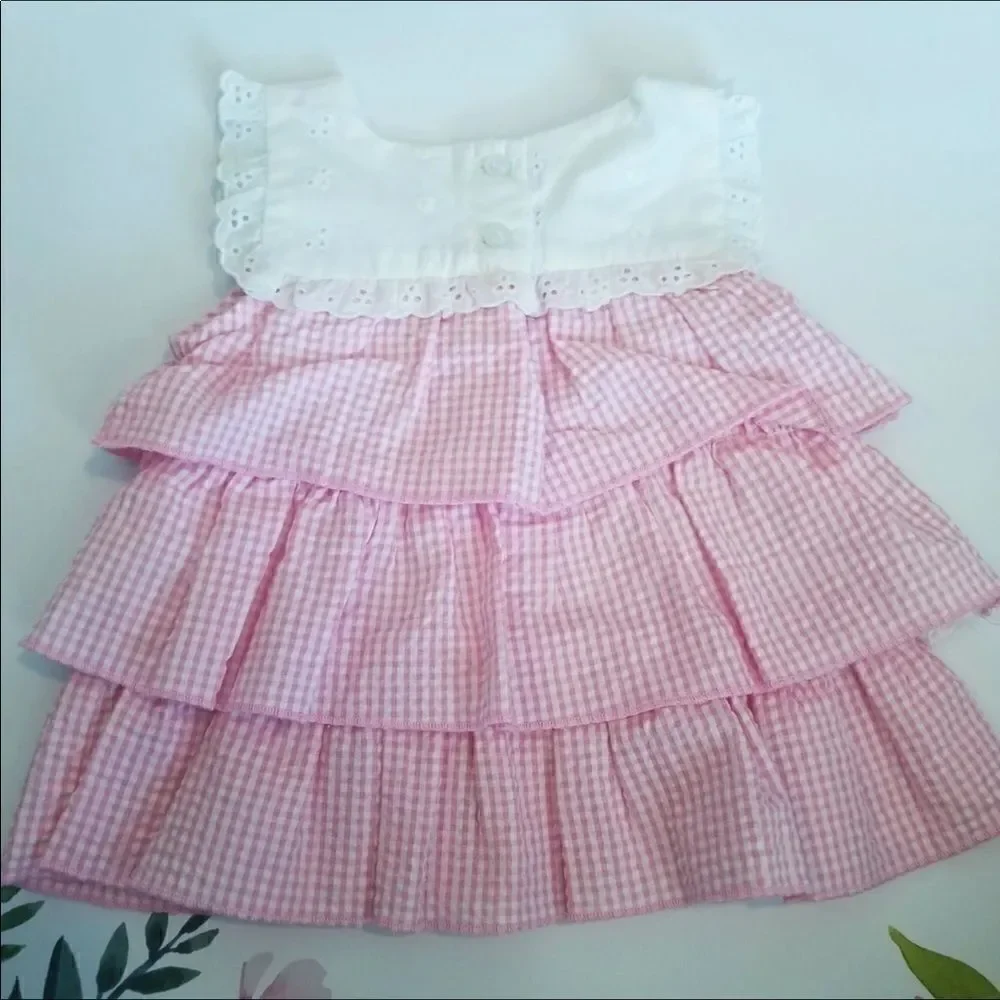 Vintage eyelet butterfly dress summer sleeveless